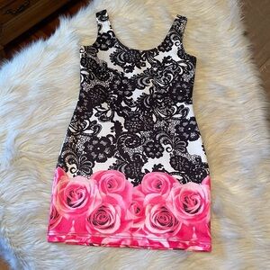 Gyaru jfashion brand floral print dress by Growing Rich